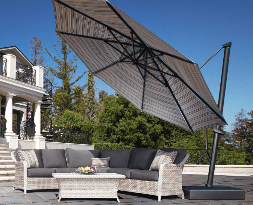 13' AKZ Plus Cantilever Umbrella Sonoma Backyard, Somona County CA